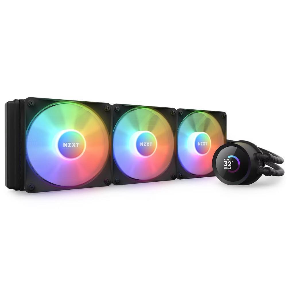 Ftohës uji për procesor NZXT Kraken 360 RGB, radiator 360 mm, ekran LCD 1.54", i zi