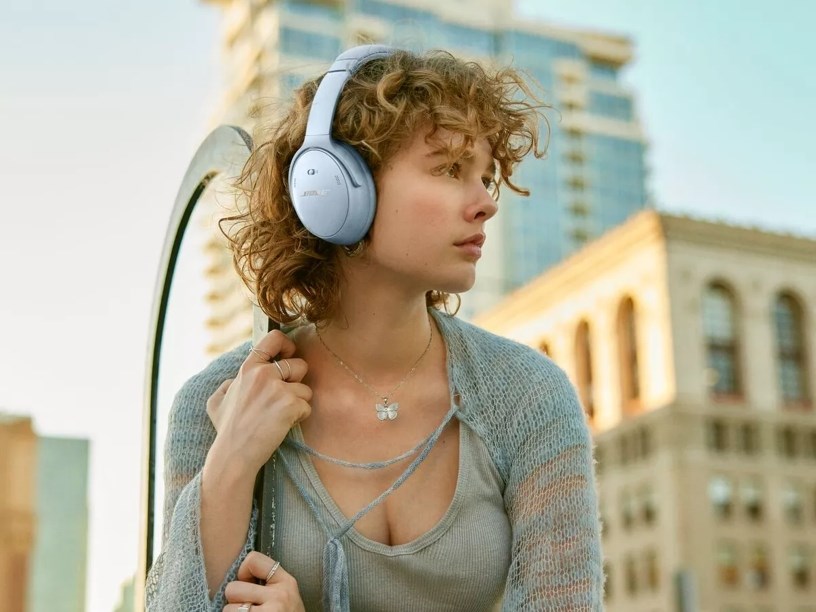 Kufje Bose QuietComfort, wireless, Bluetooth, anulim zhurme, të kaltra