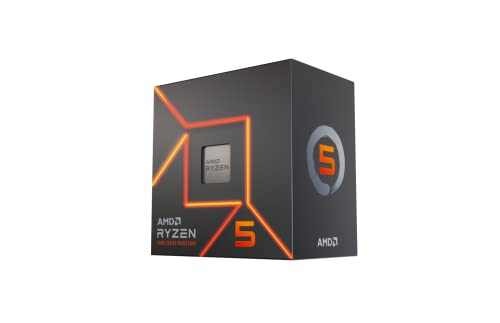 Procesor AMD Ryzen 5 7600, 6 bërthama 12 thread, 5.2 GHz Max Boost, argjendtë