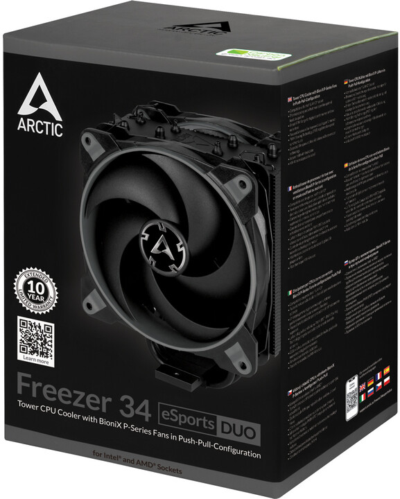 [OUTLET] Ftohës Arctic Freezer 34 eSports DUO, i hirtë				