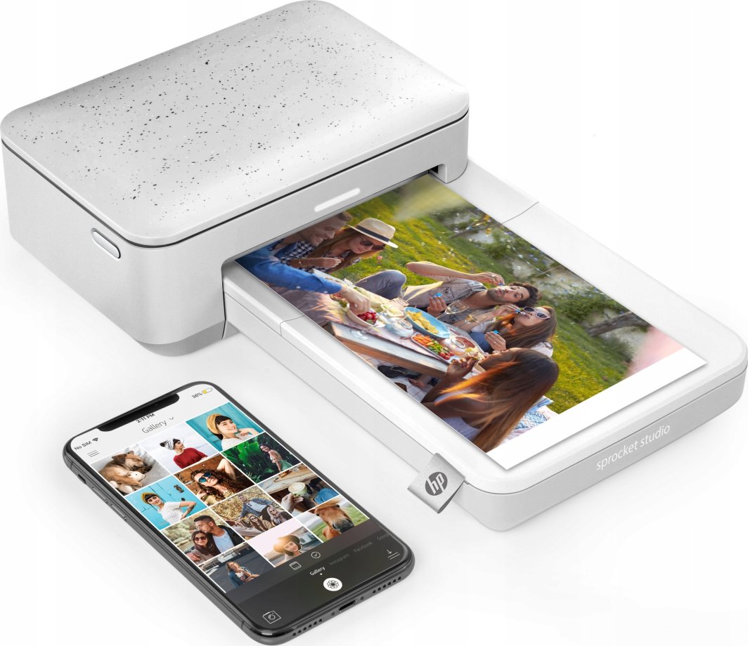 Set letër fotografike dhe kartriça HP Sprocket Studio Plus, 4x6", 108 fletë, 2 kartriça, shumëngjyrëshe