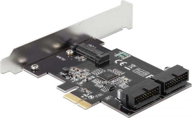 Kartë kontrolleri PCIe Delock 90387, 2x USB 3.0, me Low Profile