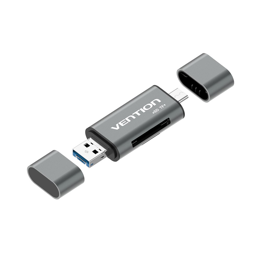 Lexues kartelash Vention USB 3.0 Multi-function, OTG, metalik gri