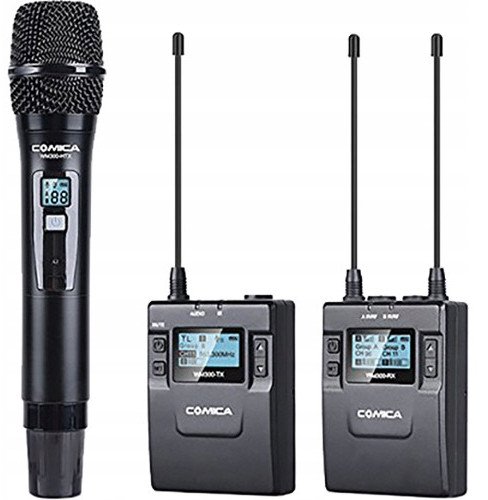 Set mikrofoni wireless Comica CVM-WM300B, dual, 120m, i zi