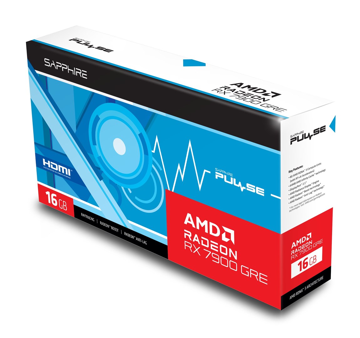 Kartelë grafike Sapphire Pulse Radeon RX 7900 GRE 16GB GDDR6