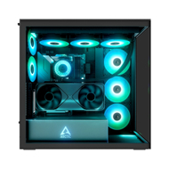 Kasa PC Arctic Xtender VG, E ATX, panel xhami, Mirror Black
