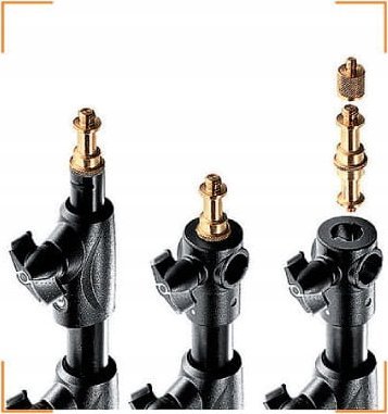 Set stativësh fotografik Manfrotto 1005BAC, 3 copë, alumini, i zi