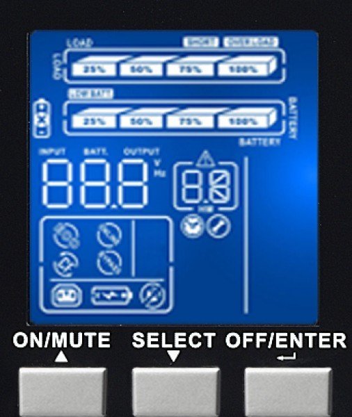 UPS Infosec E3 Pro 2000 RT, 2000VA, On Line Double Conversion, i zi
