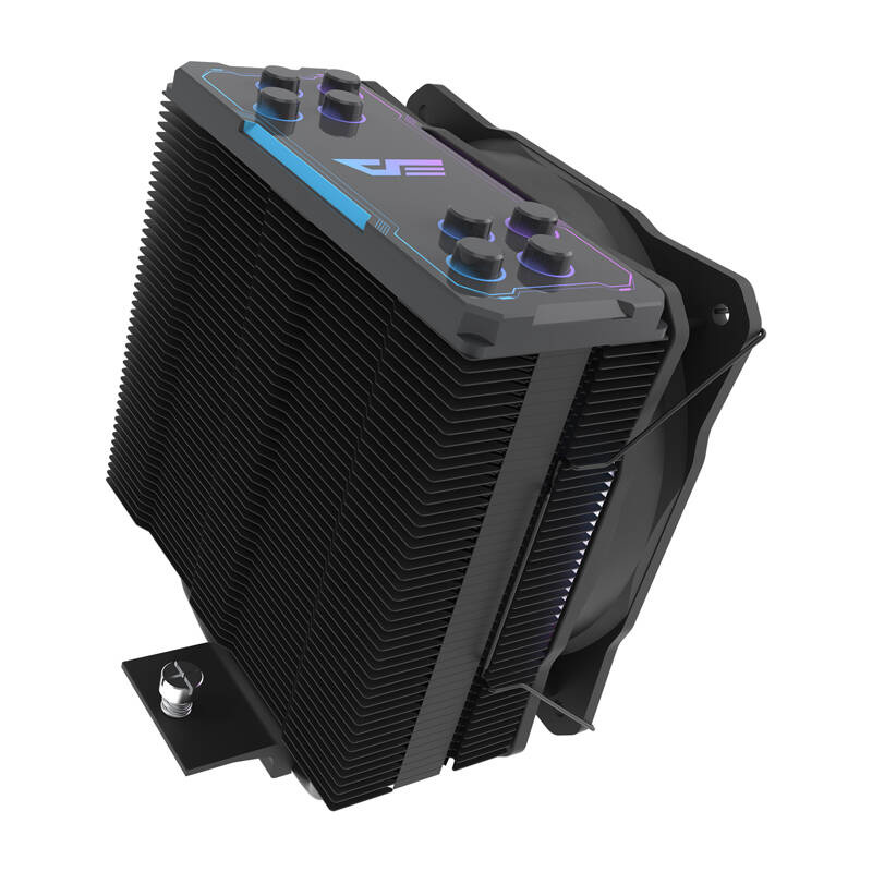 Ftohës procesori Darkflash Z4 Pro Mist, 120mm ARGB, 200W TDP, i zi