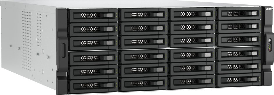 Kabinë magazinimi QNAP TL-R2400PES-RP, 24 slote SATA HDD SSD, PCIe, e zezë