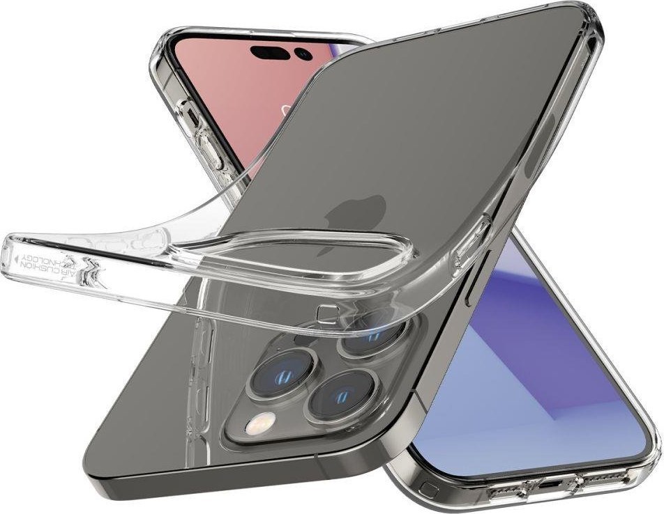 Mbrojtëse Spigen Liquid Crystal për Apple iPhone 14 Pro Max, transparente