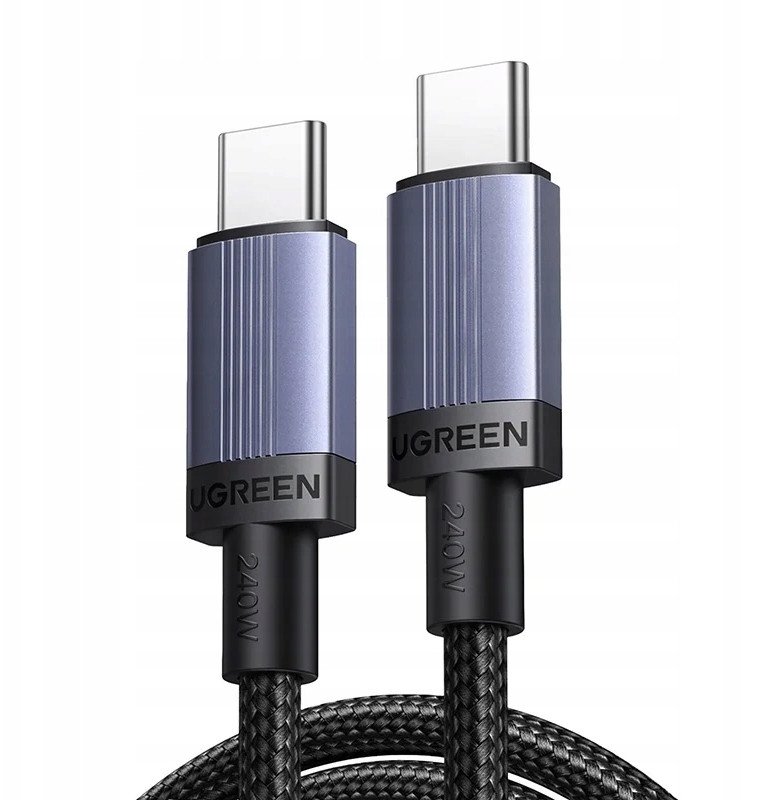 USB C во USB C кабел Ugreen L532, 240W PD, 3m, сив