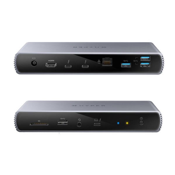Stacion docking Targus Thunderbolt 4, Dual 4K, 96W PD, i hirtë