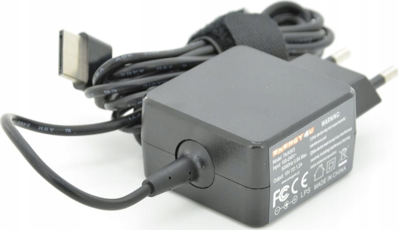 Adapter karikues për tablet Asus Energy4U TA/AS03, 15V 1.2A, 18W, i zi