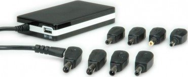 Adapter universal notebook Value 90W, hyrje AC, kabllo 2.2 m, i zi
