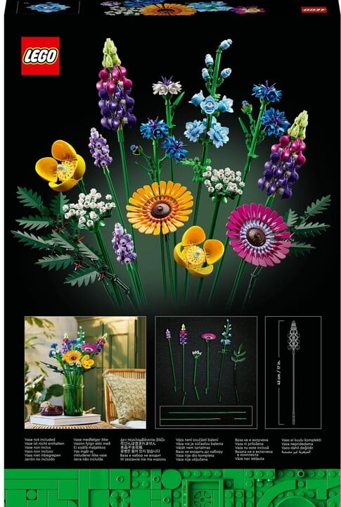 Set LEGO® Icons 10313 Meadow Flower Bouquet, 939 pjesë
