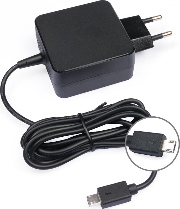 Karikues laptopi MicroBattery MBXAS-AC0002, 33W, 19V Micro USB, i zi