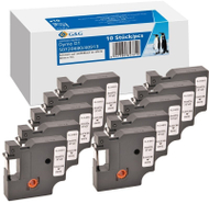 Rrip etiketa G&amp;G, 9mm, 7m, i bardhë me shtypje të zezë