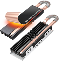 Ftohës SSD Graugear Heatpipe, për M.2 NVMe 2280, grafen bakër