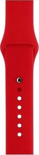 Rrip ore Mercury Silicone për Apple Watch 38/40/41 mm, silikon, i kuq