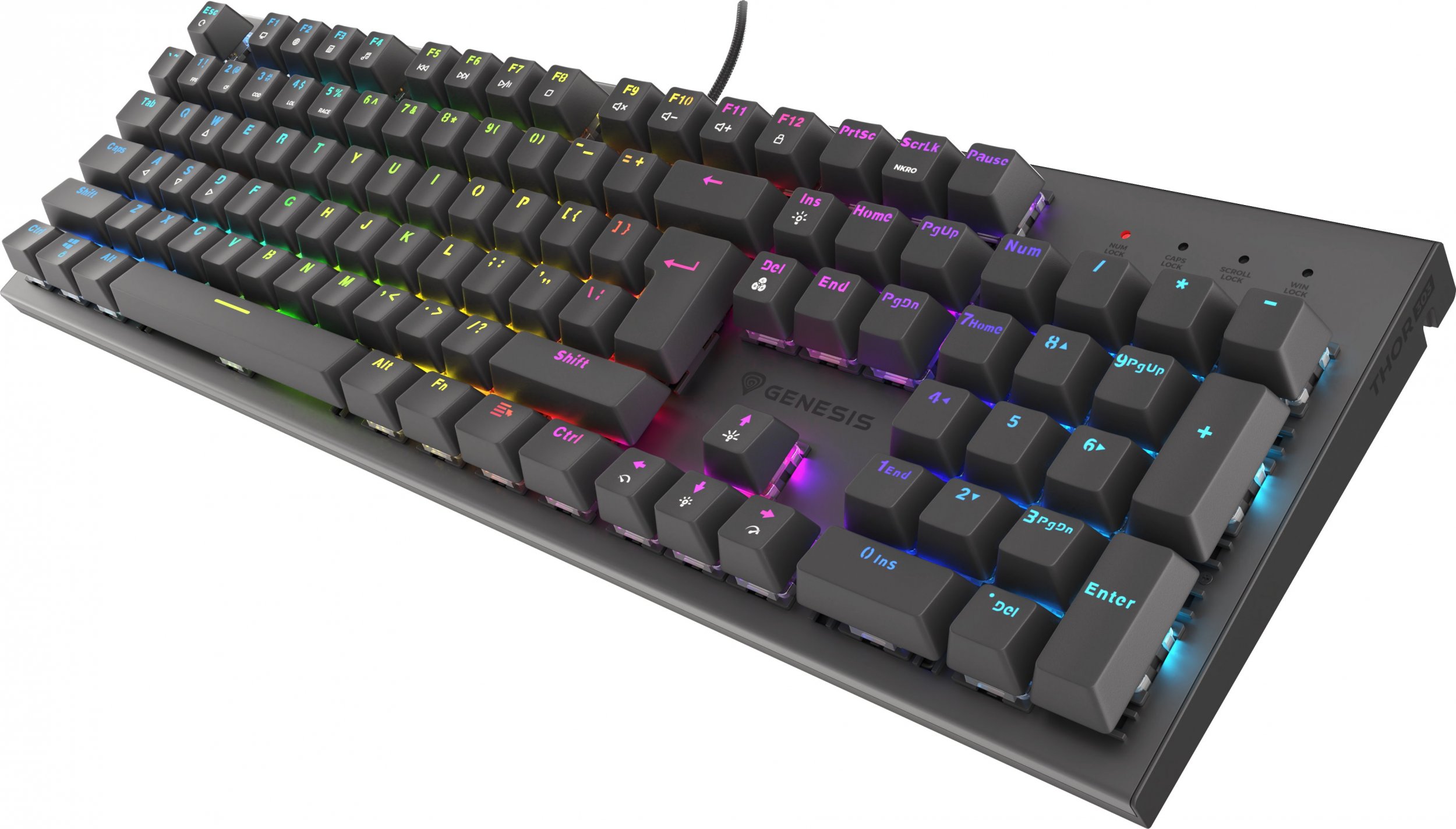Tastierë mekanike Genesis Thor 303, Outemu Red, RGB, e zezë