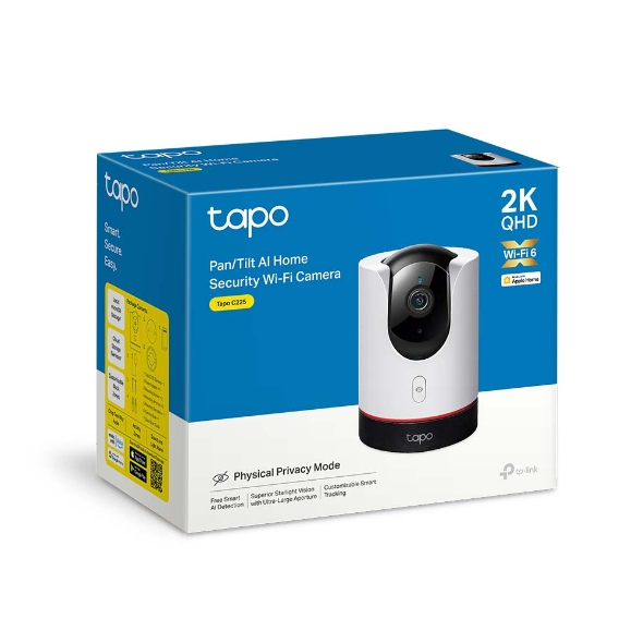 Kamerë TP-Link Pan/Tilt AI Wi-Fi, 2K QHD, 360°, e zezë