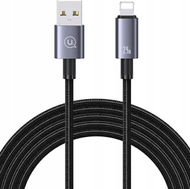 Kabllo USB në Lightning Usams SJ667U, 1.2m, 2.4A, argjendtë