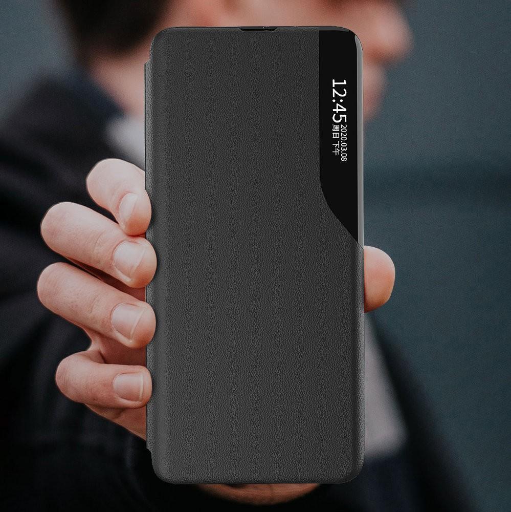 Këllëf telefoni Clear View Eco, për Poco M4 Pro 5G, mbështetëse, i kuq