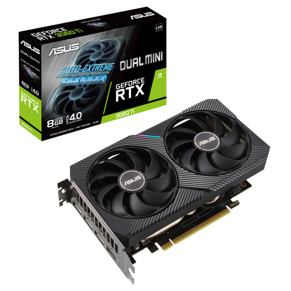 Kartelë grafike ASUS DUAL GeForce RTX™ 3060 Ti V2 MINI, 8GB GDDR6
