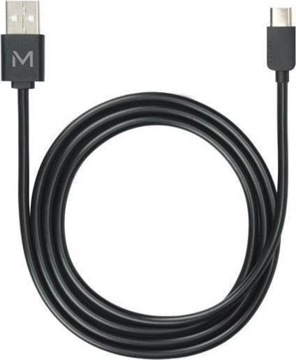 Kabllo lidhëse Mobilis, USB A në USB C, 1m, e bardhë
