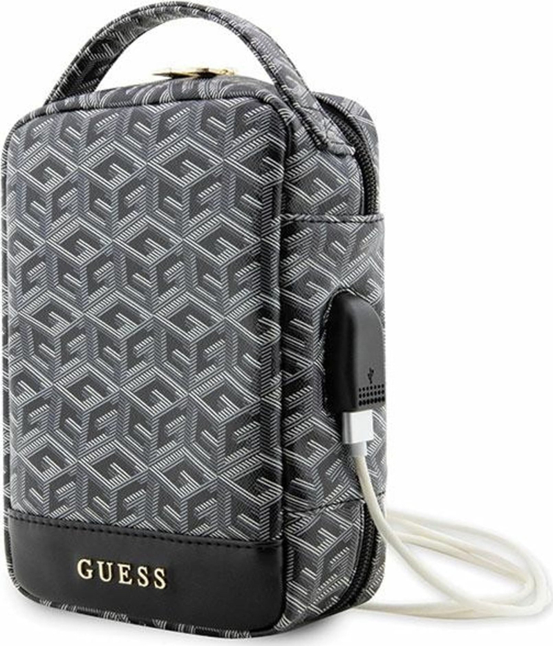 Çantë udhëtimi Guess GCube Stripe, organizer, e zezë