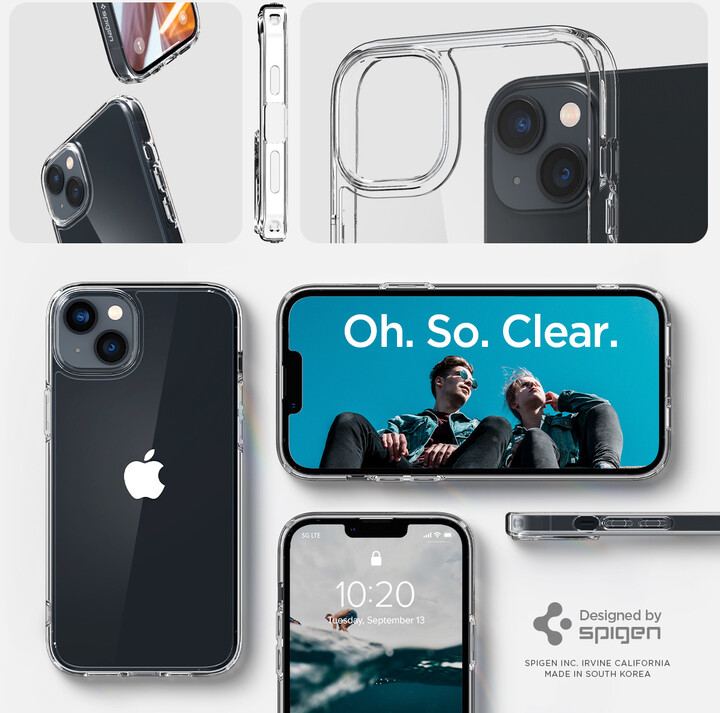 Маска Spigen Ultra Hybrid за Apple iPhone 14, проѕирен