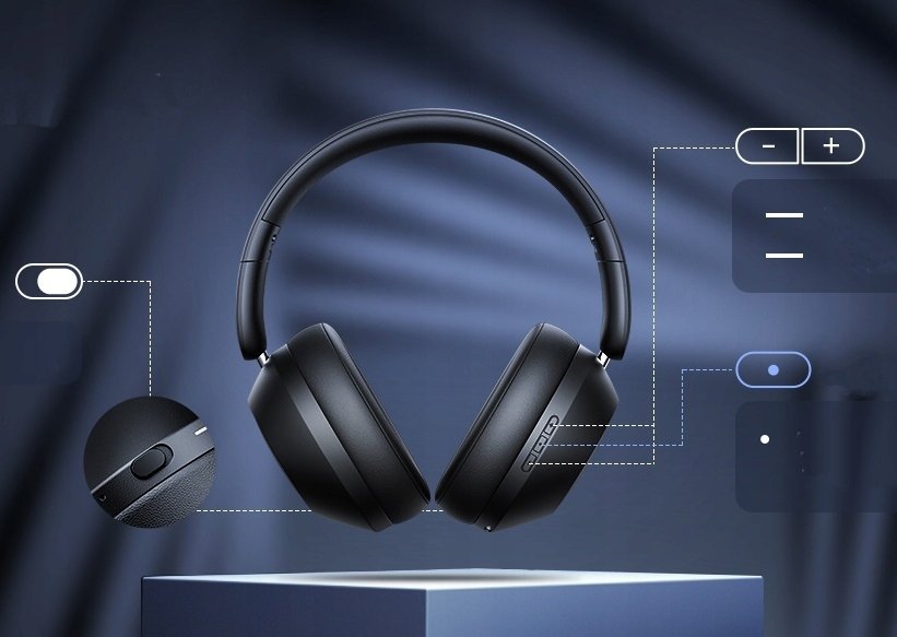 Kufje wireless Baseus Bass 35 Max, Bluetooth 5.3, 50 orë bateri, gri
