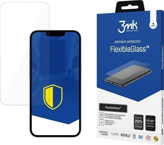 Qelq hibrid mbrojtës 3MK FlexibleGlass për iPhone SE 4, fleksibël, transparnet