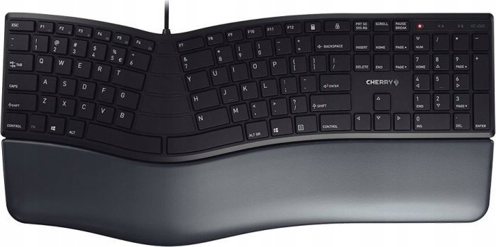 Tastierë CHERRY KC 4500 ERGO, ergonomike, USB, e zezë