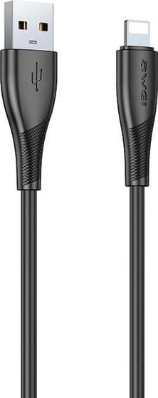 Kabllo USB Awei CL-182L, USB në Lightning, 1m, e zezë