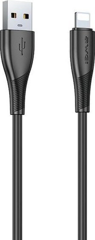 Kabllo USB Awei CL-182L, USB në Lightning, 1m, e zezë