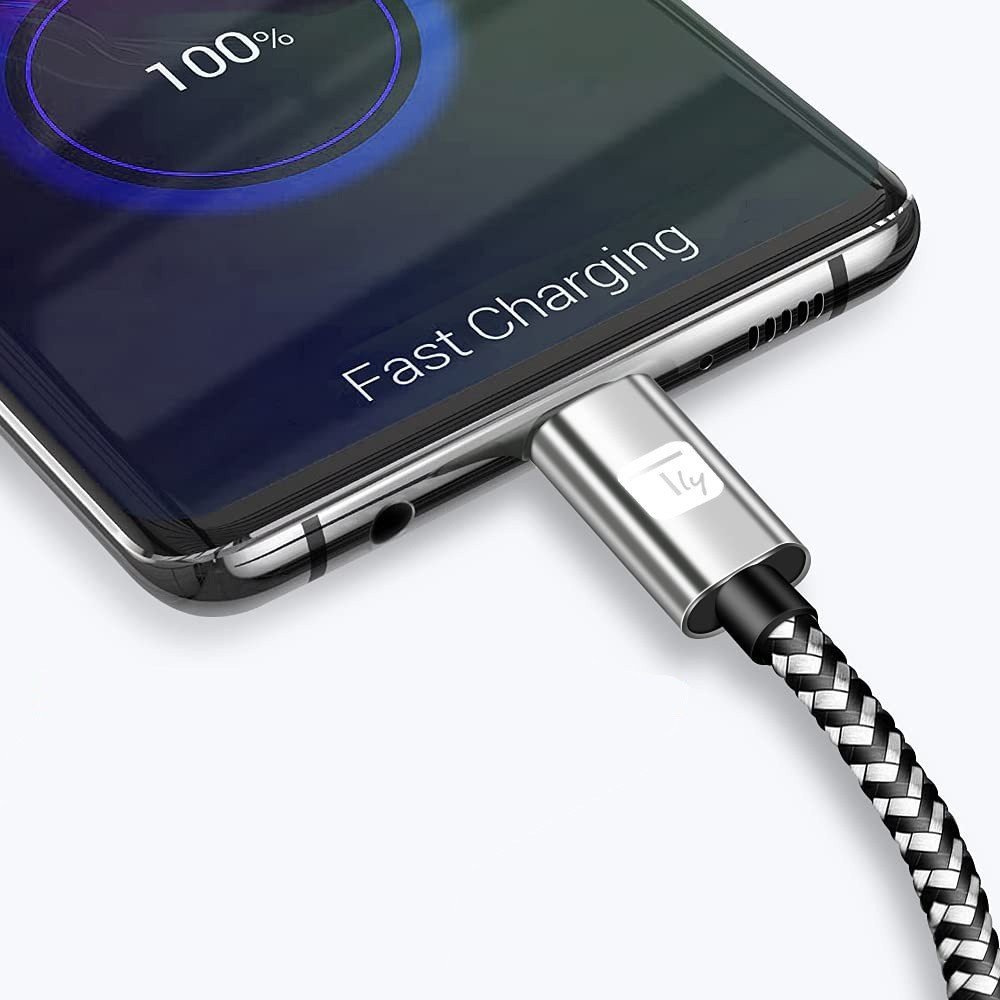 Kabllo USB Techly, USB A në USB C, 2A, 2m, antracit