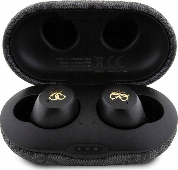 Kufje TWS Guess GUTWSP4EGK, Bluetooth 5.3, IPX5, të zeza