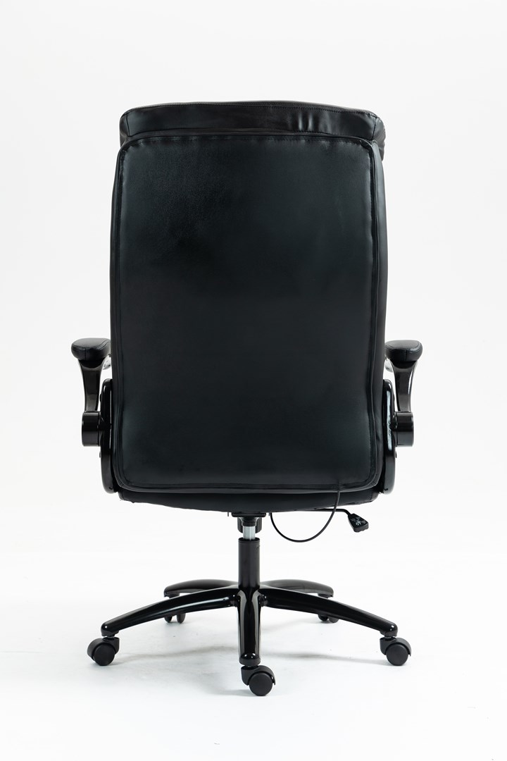Karrige zyre Activejet YK7406-1, lëkurë dhe tekstil, e zezë