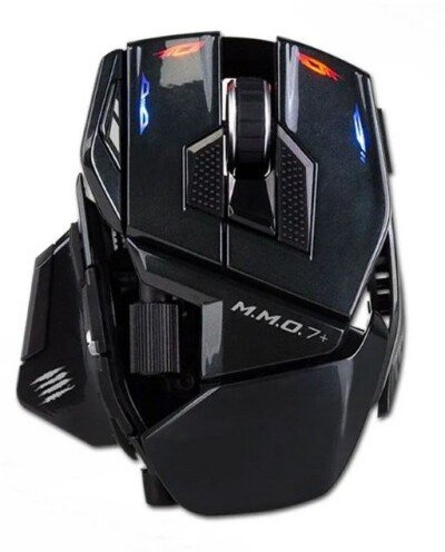 Maus gaming Mad Catz M.M.O. 7+, optik, me shumë butona, i zi