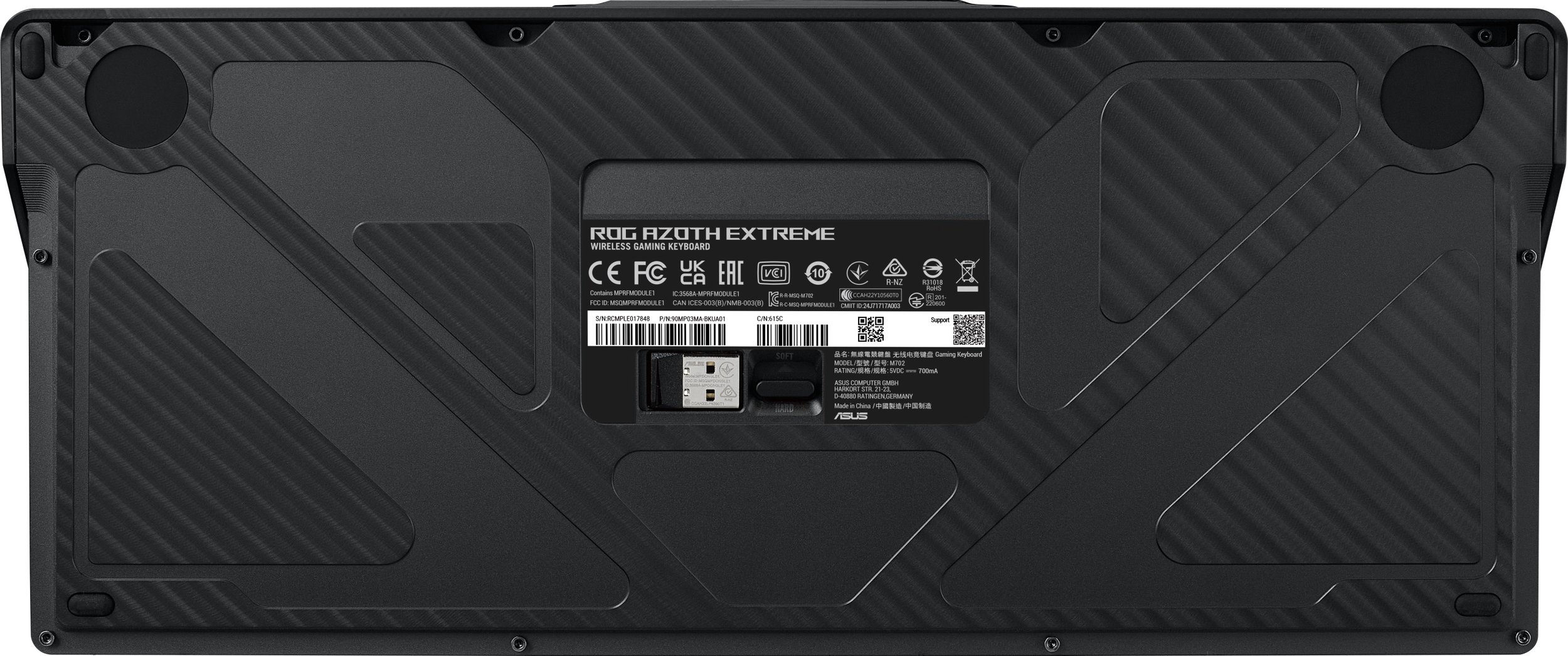 Гејминг тастатура ASUS ROG Azoth Extreme, механичка, 75%, црна
