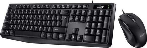 Set tastierë dhe maus Genius KM-170 Copilot, USB, 1200 DPI, i zi