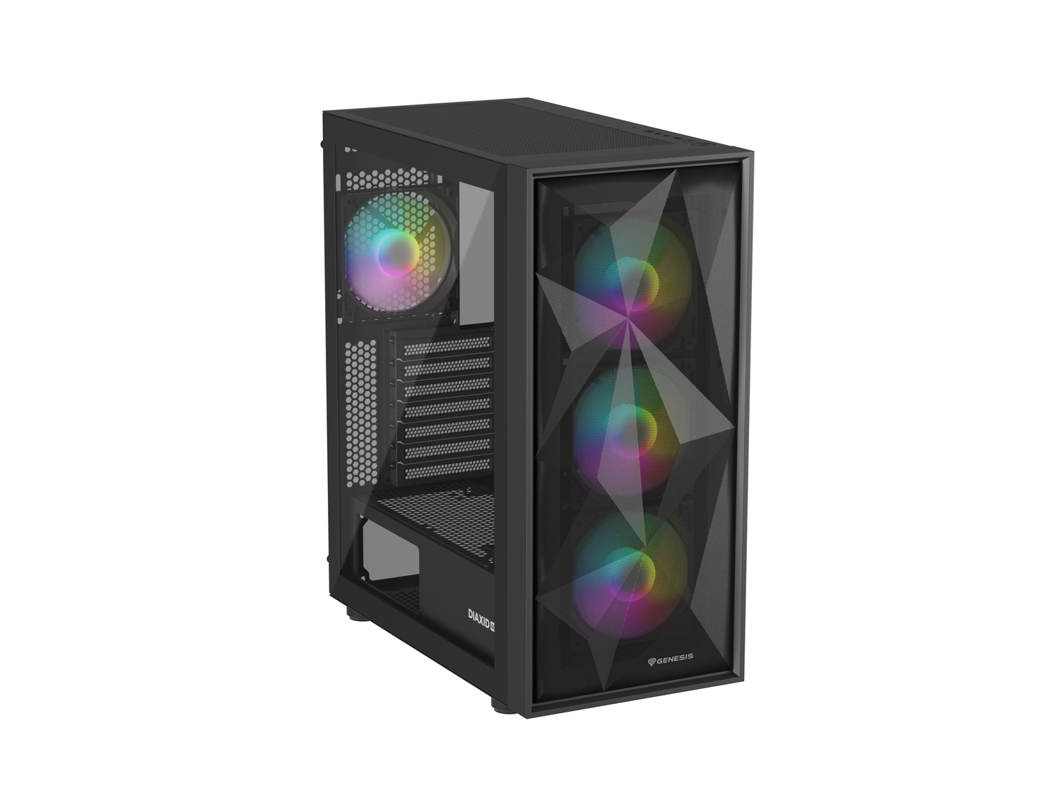 Kasë Genesis DIAXID 605 ARGB, Midi Tower, e zezë