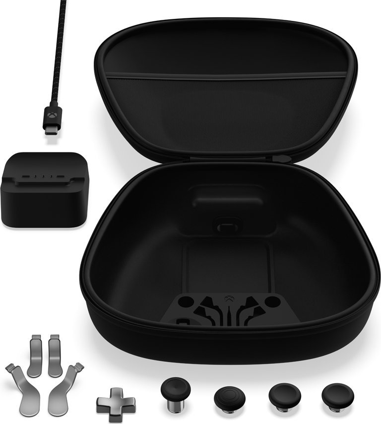 Pako aksesorësh Microsoft Xbox Elite 2 Core, për kontrollor, me USB Type C, e zezë