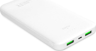 Karikues portativ Puro Power Bank 10000mAh, 3 dalje USB USB C, i bardhë