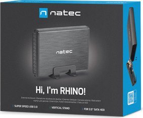 Kuti e jashtme për HDD 3.5" Natec Rhino NKZ-0448, USB 3.0, SATA, e zezë