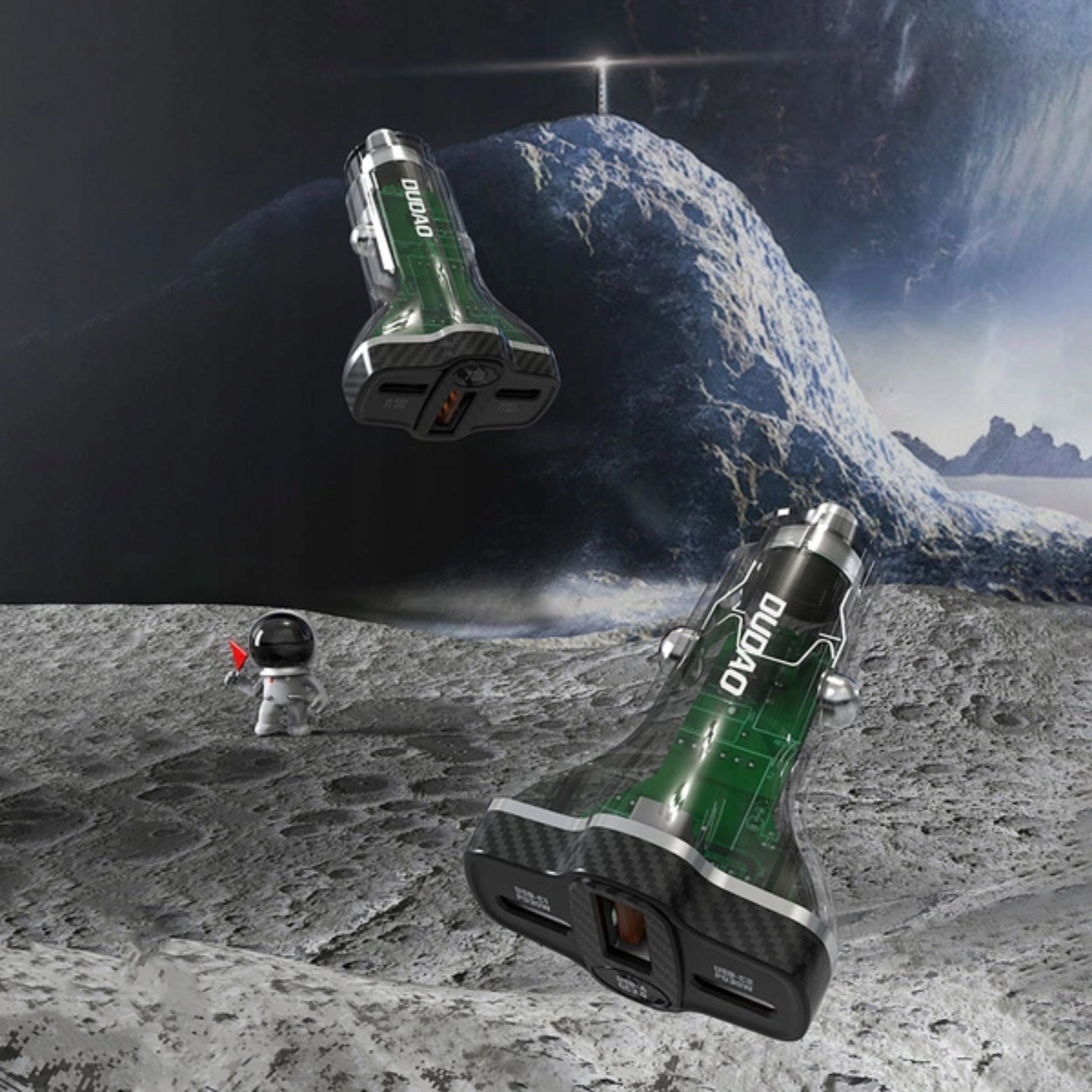 Karikues veture Dudao R78, 78W, USB C PD dhe 2x USB A QC, i zi