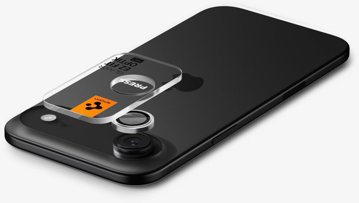 Mbrojtës kamere Spigen Glas.tR EZ Fit Optik Pro, xham i temperuar, set 2 copë, transparent