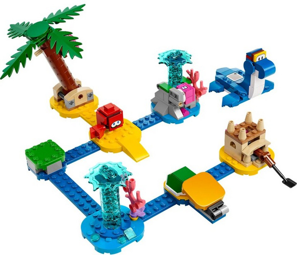 Lodër LEGO Super Mario ™ 71398 On the beach at Dorrie, 229 pjesë